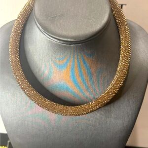 Kurt Geiger Gold Sparkle Necklace